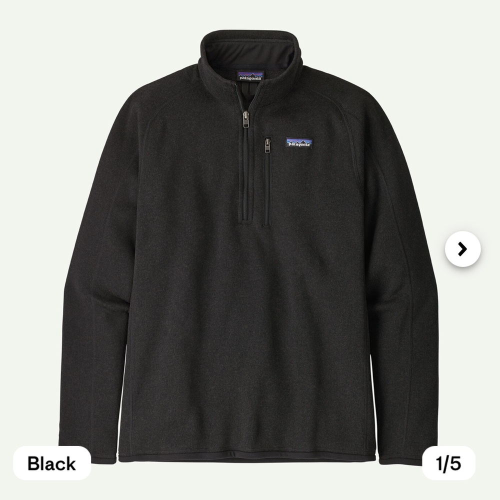 Men’s Patagonia Better Sweater 1/4 Zip
